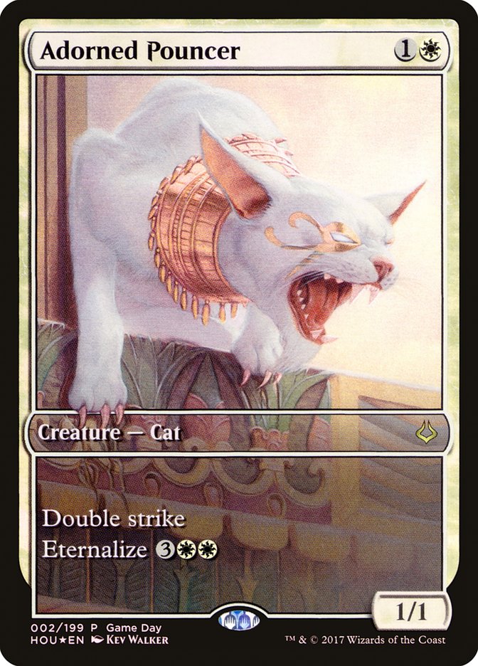 Adorned Pouncer (Game Day) (Full Art) [Hour of Devastation Promos] | Good Games Cannington