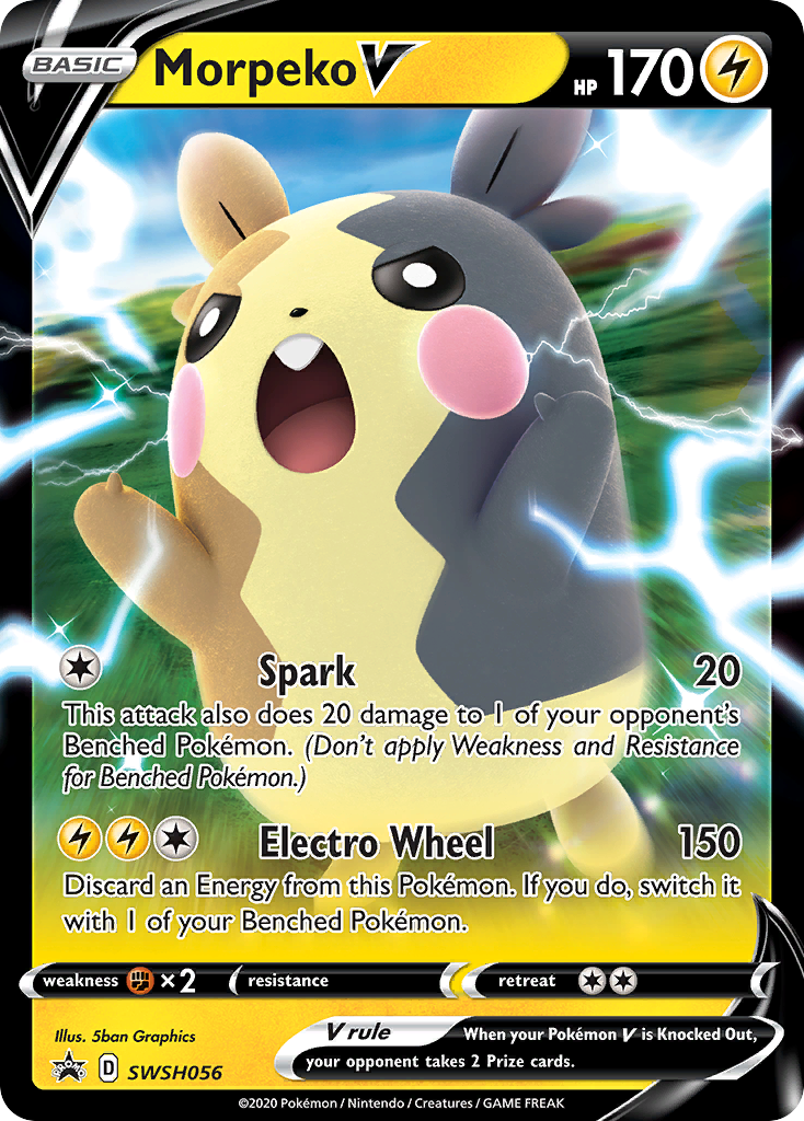 Morpeko V (SWSH056) [Sword & Shield: Black Star Promos] | Good Games Cannington