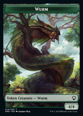 Soldier // Wurm Double-Sided Token [Dominaria United Tokens] | Good Games Cannington