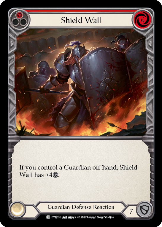 Shield Wall (Red) [DYN036] (Dynasty) | Good Games Cannington