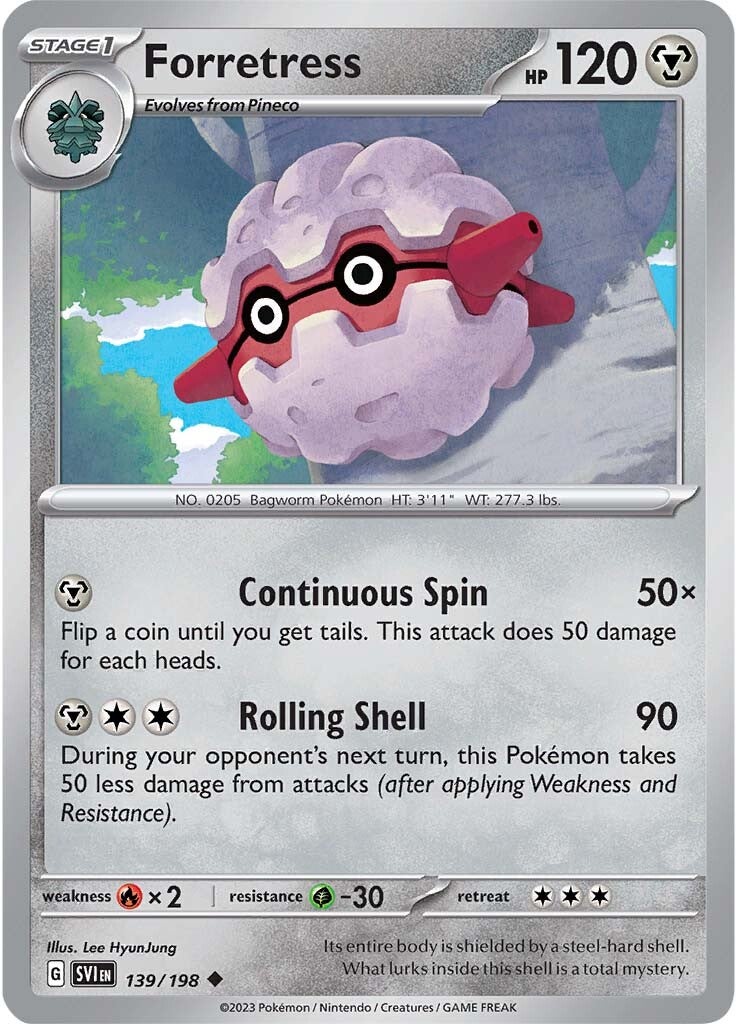 Forretress (139/198) [Scarlet & Violet: Base Set] | Good Games Cannington