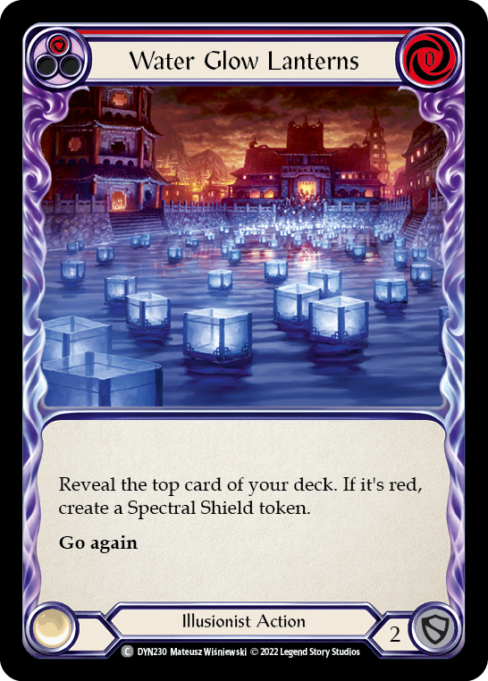 Water Glow Lanterns (Red) [DYN230] (Dynasty)  Rainbow Foil | Good Games Cannington