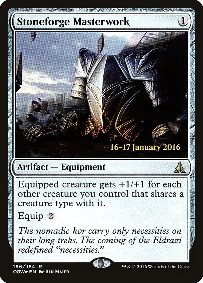 Stoneforge Masterwork [Oath of the Gatewatch Prerelease Promos] | Good Games Cannington