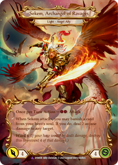 Figment of Ravages // Sekem, Archangel of Ravages (Marvel) [DTD008] (Dusk Till Dawn)  Cold Foil | Good Games Cannington