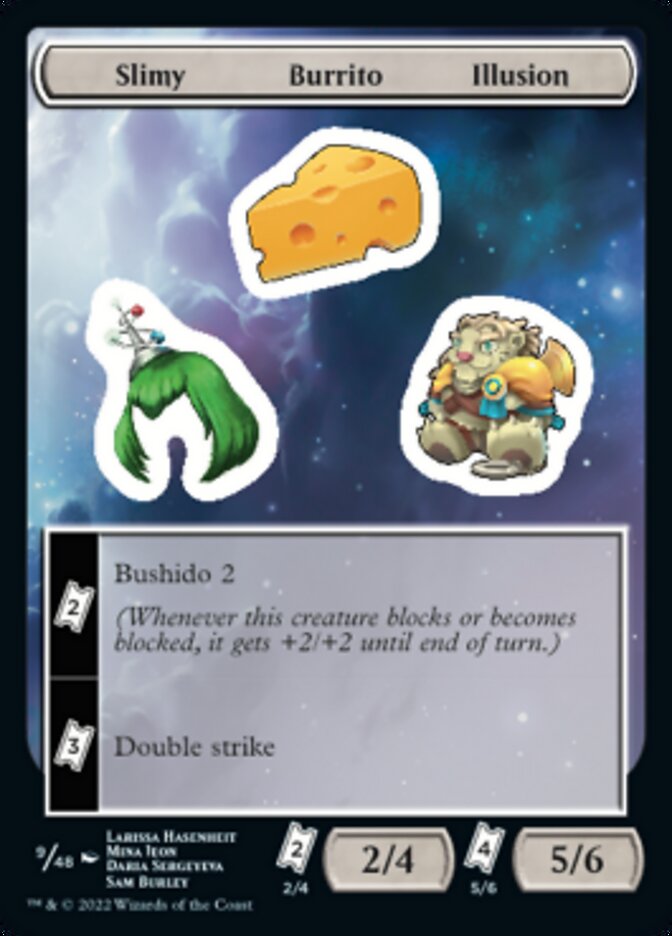 Slimy Burrito Illusion [Unfinity Stickers] | Good Games Cannington
