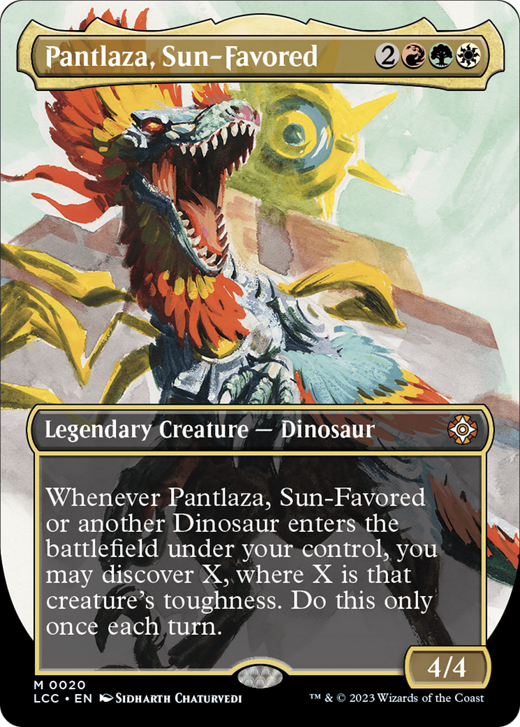 Pantlaza, Sun-Favored (Borderless) [The Lost Caverns of Ixalan Commander] | Good Games Cannington
