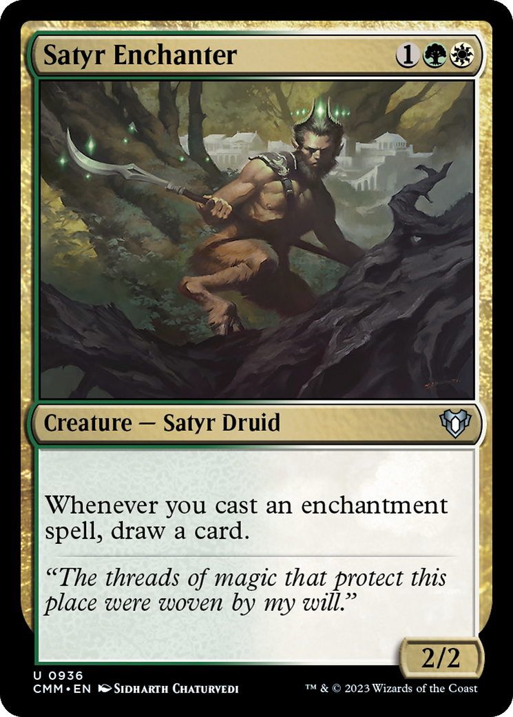 Satyr Enchanter [Commander Masters] | Good Games Cannington