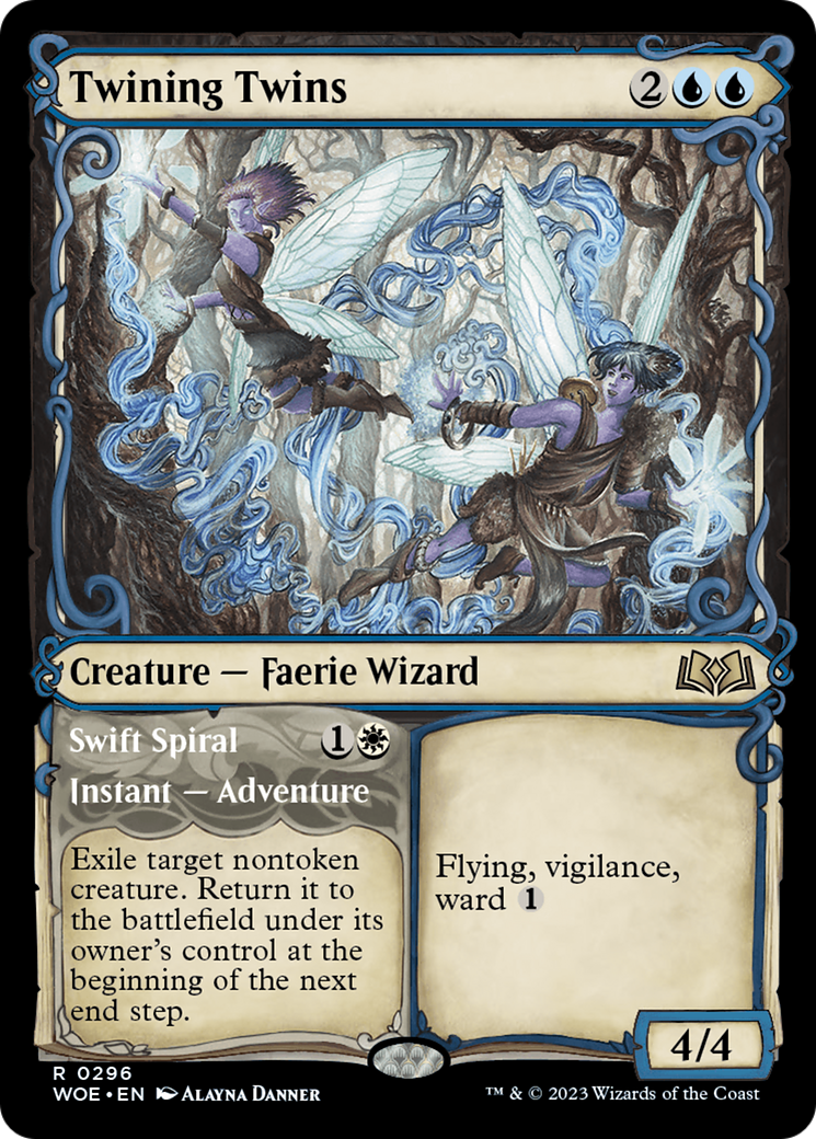 Twining Twins // Swift Spiral (Showcase) [Wilds of Eldraine] | Good Games Cannington