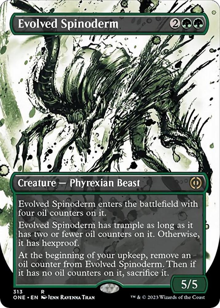 Evolved Spinoderm 313/271 (Phyrexia: All Will Be One)  - Borderless | Good Games Cannington