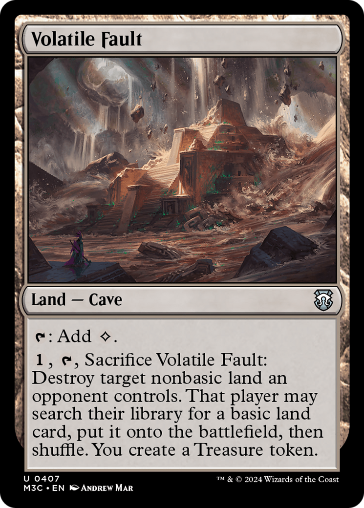 Volatile Fault (Ripple Foil) [Modern Horizons 3 Commander] | Good Games Cannington