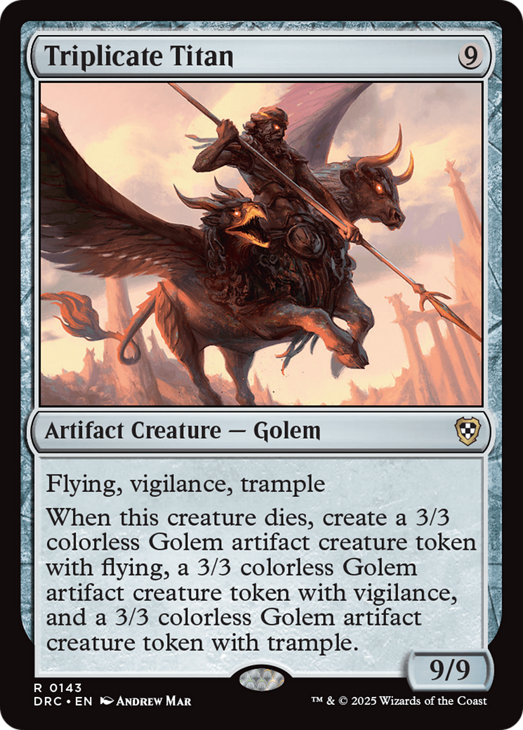 Triplicate Titan [Aetherdrift Commander] | Good Games Cannington