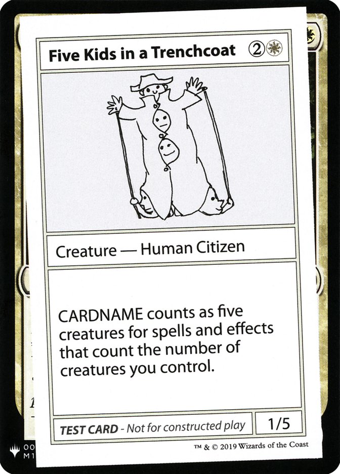 Five Kids in a Trenchcoat [Mystery Booster Playtest Cards] | Good Games Cannington
