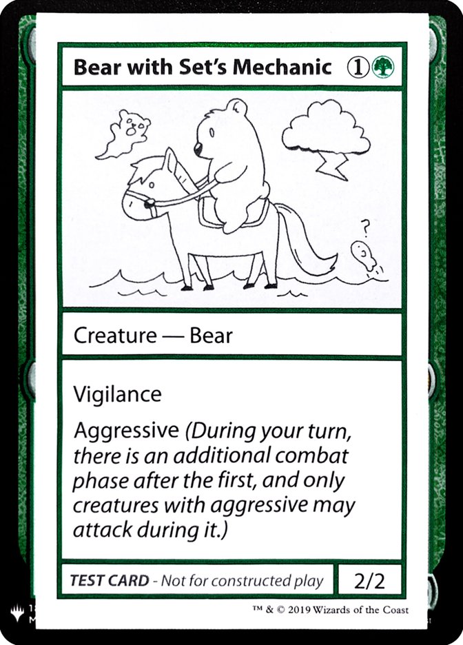 Bear with Set's Mechanic [Mystery Booster Playtest Cards] | Good Games Cannington