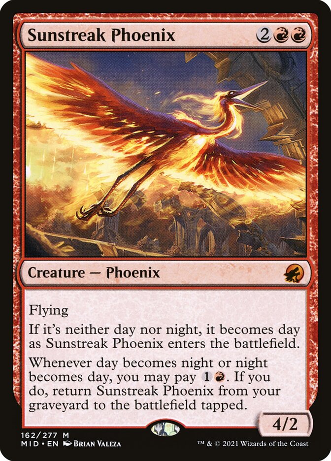 Sunstreak Phoenix 162/277 (Innistrad: Midnight Hunt)  | Good Games Cannington