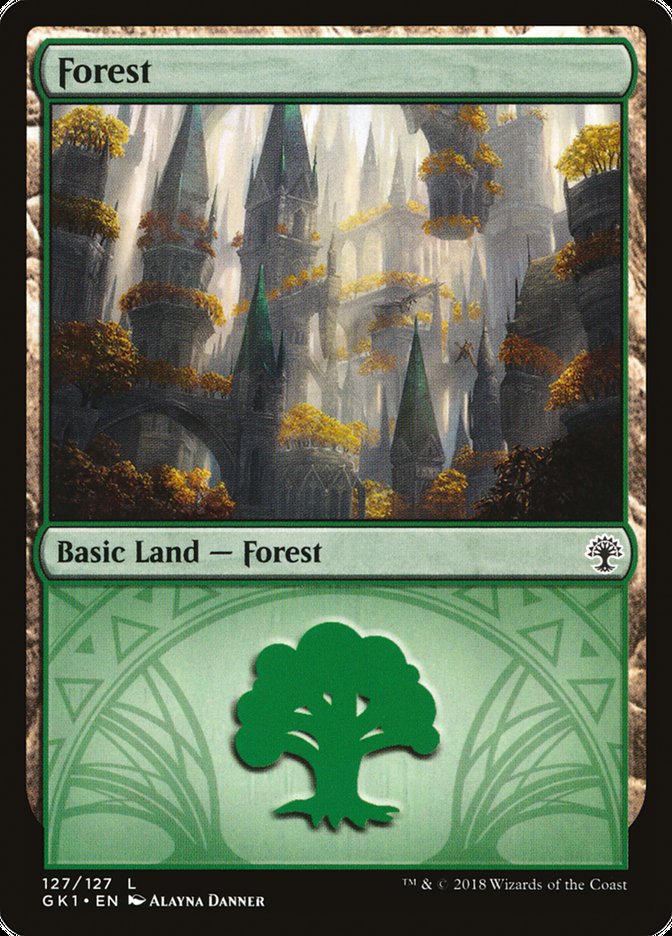 Forest (127) [Guilds of Ravnica Guild Kit] | Good Games Cannington