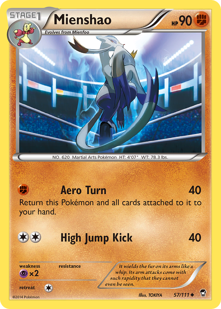 Mienshao (57/111) [XY: Furious Fists] | Good Games Cannington