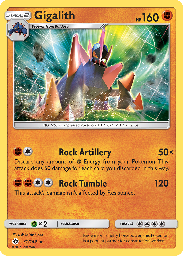 Gigalith (71/149) [Sun & Moon: Base Set] | Good Games Cannington