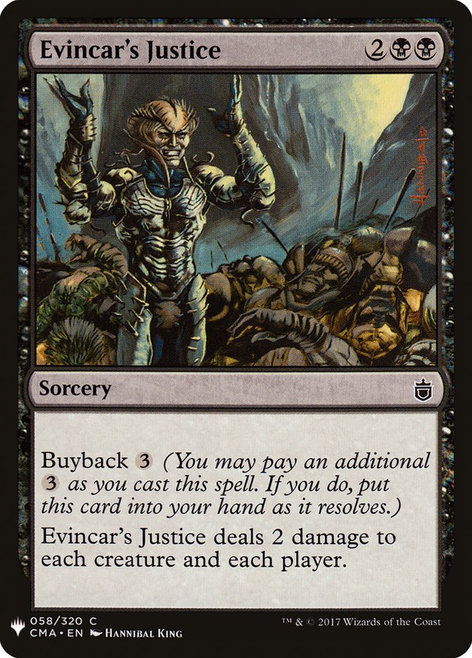 Evincar's Justice [Mystery Booster] | Good Games Cannington