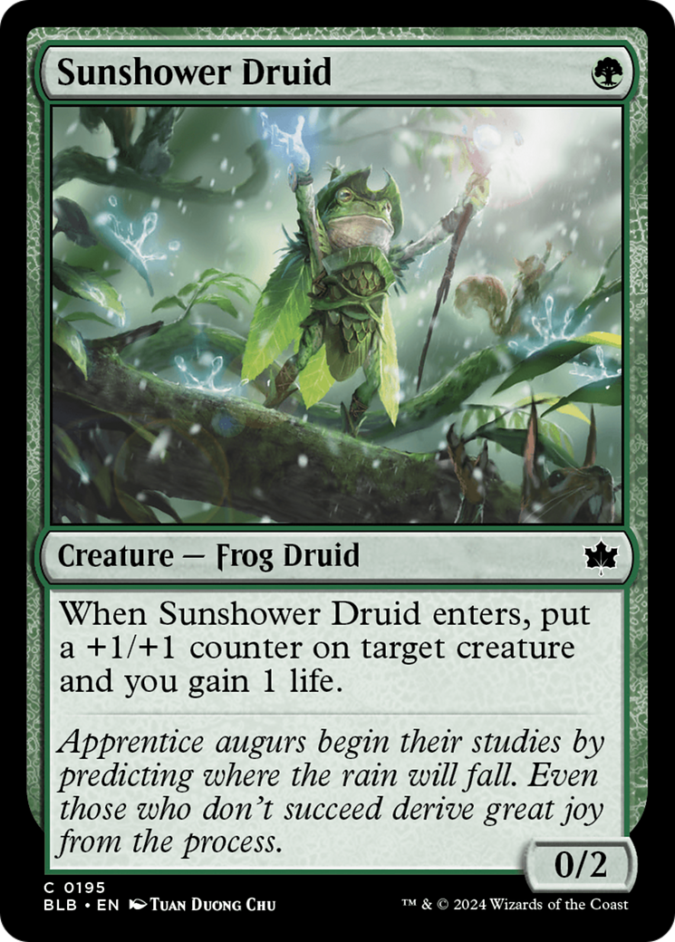 Sunshower Druid [Bloomburrow] | Good Games Cannington