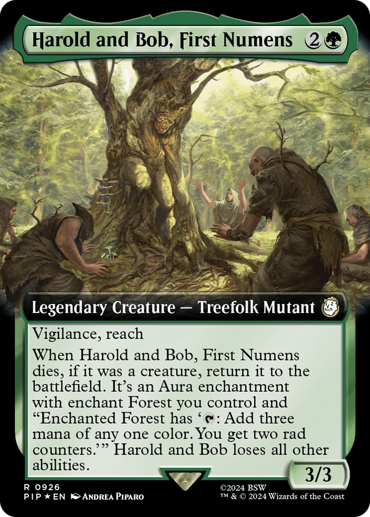 Harold and Bob, First Numens (Extended Art) (Surge Foil) [Fallout] | Good Games Cannington