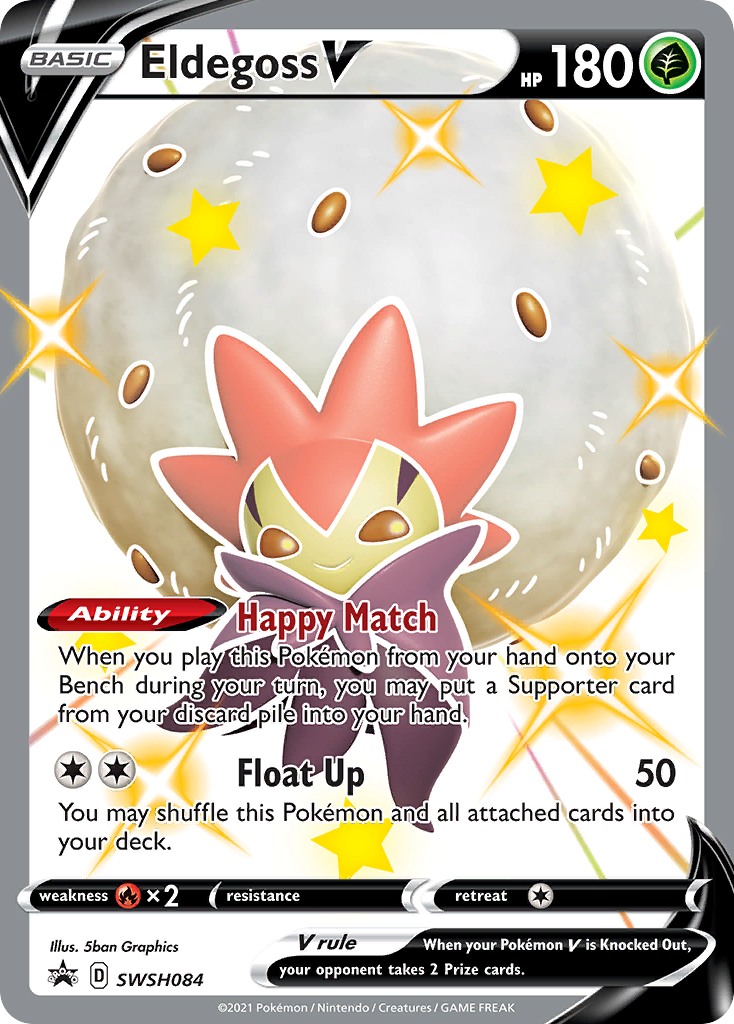 Eldegoss V (SWSH084) [Sword & Shield: Black Star Promos] | Good Games Cannington