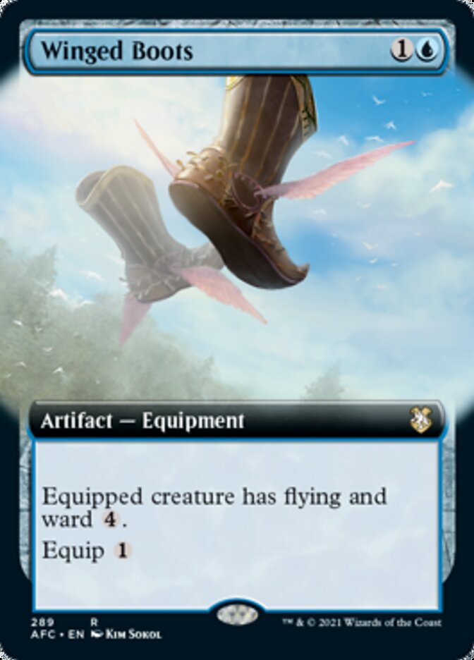 Winged Boots (Extended Art) [Dungeons & Dragons: Adventures in the Forgotten Realms Commander] | Good Games Cannington