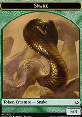 Snake // Warrior Double-Sided Token [Hour of Devastation Tokens] | Good Games Cannington