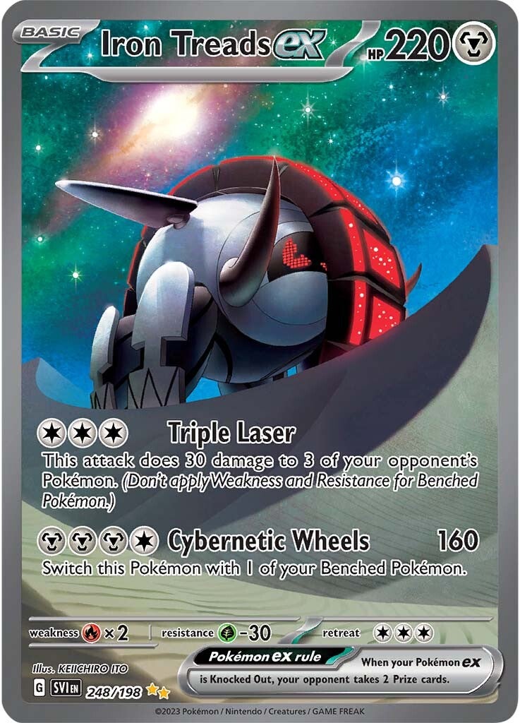Iron Treads ex (248/198) [Scarlet & Violet: Base Set] | Good Games Cannington