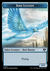 Thopter // Bird Illusion Double-Sided Token [Commander Masters Tokens] | Good Games Cannington