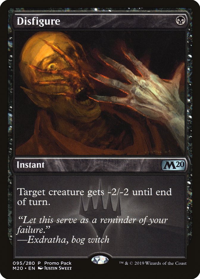 Disfigure (Promo Pack) [Core Set 2020 Promos] | Good Games Cannington