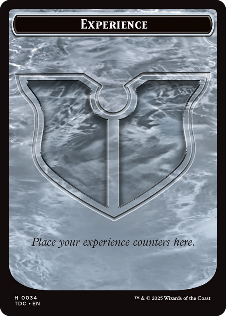 Experience // Treasure Double-Sided Token [Tarkir: Dragonstorm Commander Tokens] | Good Games Cannington