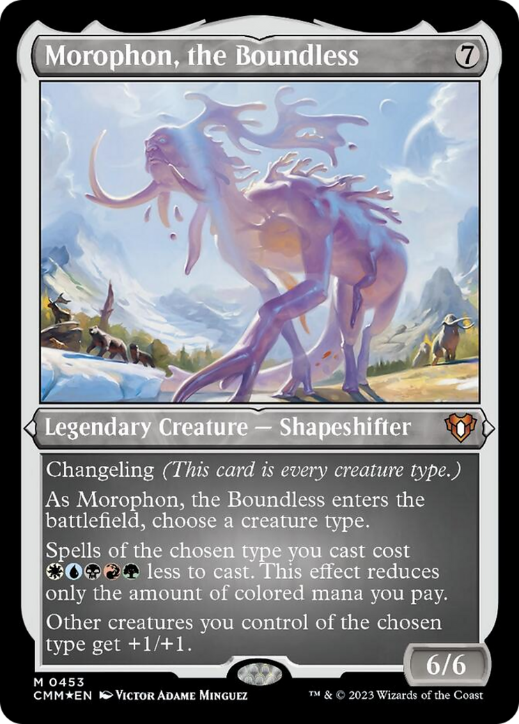 Morophon, the Boundless (Foil Etched) [Commander Masters] | Good Games Cannington