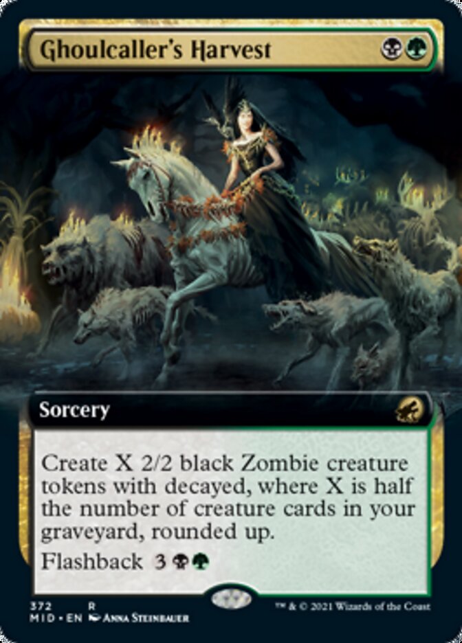 Ghoulcaller's Harvest (Extended Art) [Innistrad: Midnight Hunt] | Good Games Cannington