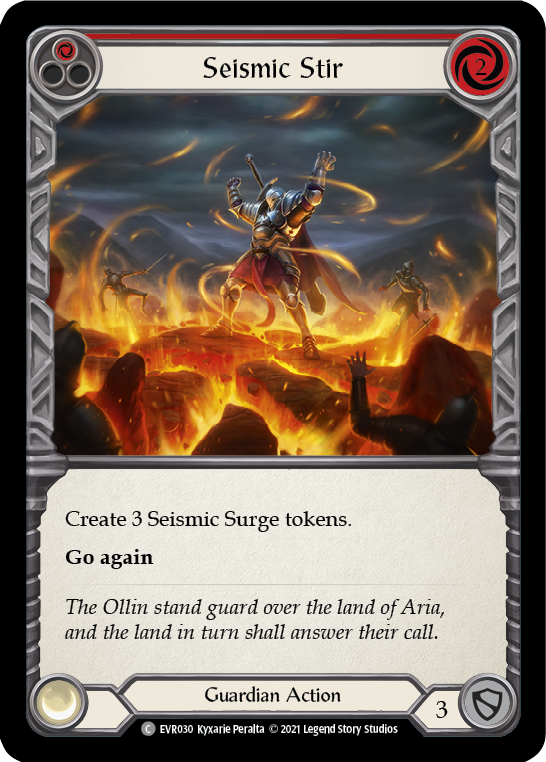 Seismic Stir (Red) [EVR030] (Everfest)  1st Edition Rainbow Foil | Good Games Cannington