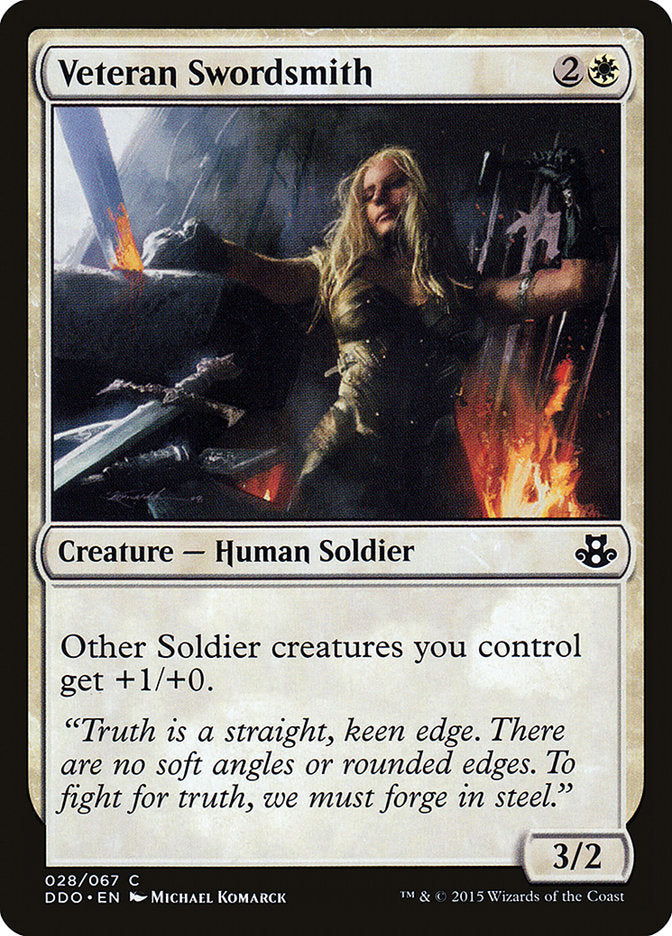 Veteran Swordsmith [Duel Decks: Elspeth vs. Kiora] | Good Games Cannington