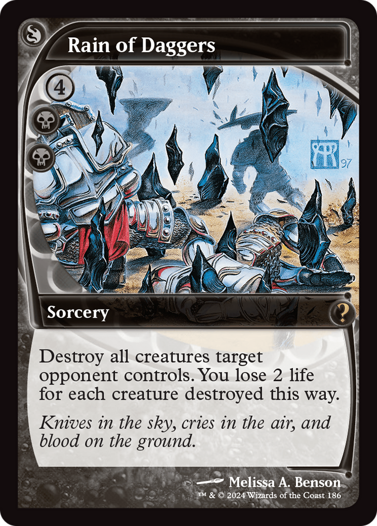 Rain of Daggers (Future Sight) [Mystery Booster 2] | Good Games Cannington