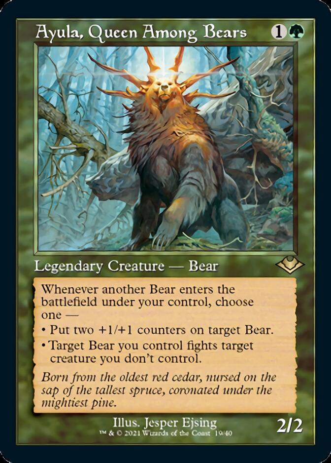 Ayula, Queen Among Bears (Retro Foil Etched) [Modern Horizons] | Good Games Cannington