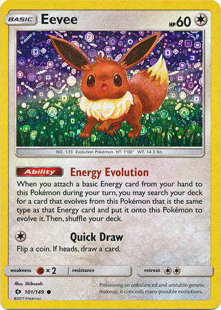 Eevee (101/149) (General Mills Promo) [Sun & Moon: Base Set] | Good Games Cannington