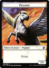 Pegasus // Human Double-Sided Token [Commander 2019 Tokens] | Good Games Cannington