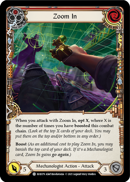 Zoom In (Red) [EVR079] (Everfest)  1st Edition Normal | Good Games Cannington