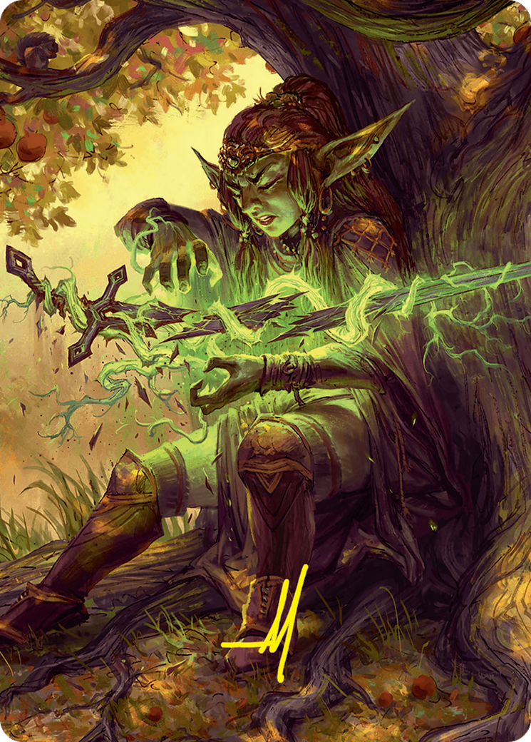 Reclamation Sage Art Card (45/54) (Gold-Stamped Signature) [Foundations Art Series] | Good Games Cannington