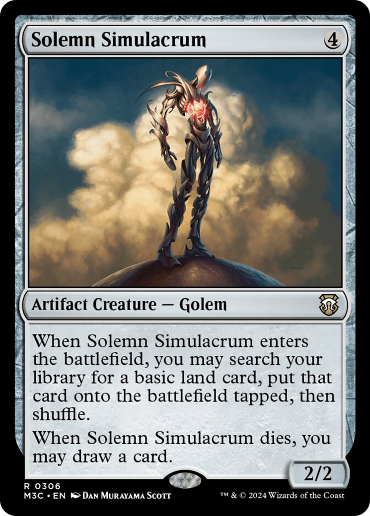 Solemn Simulacrum (Ripple Foil) [Modern Horizons 3 Commander] | Good Games Cannington