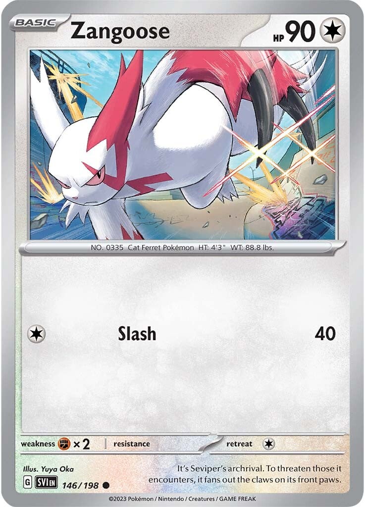 Zangoose (146/198) [Scarlet & Violet: Base Set] | Good Games Cannington