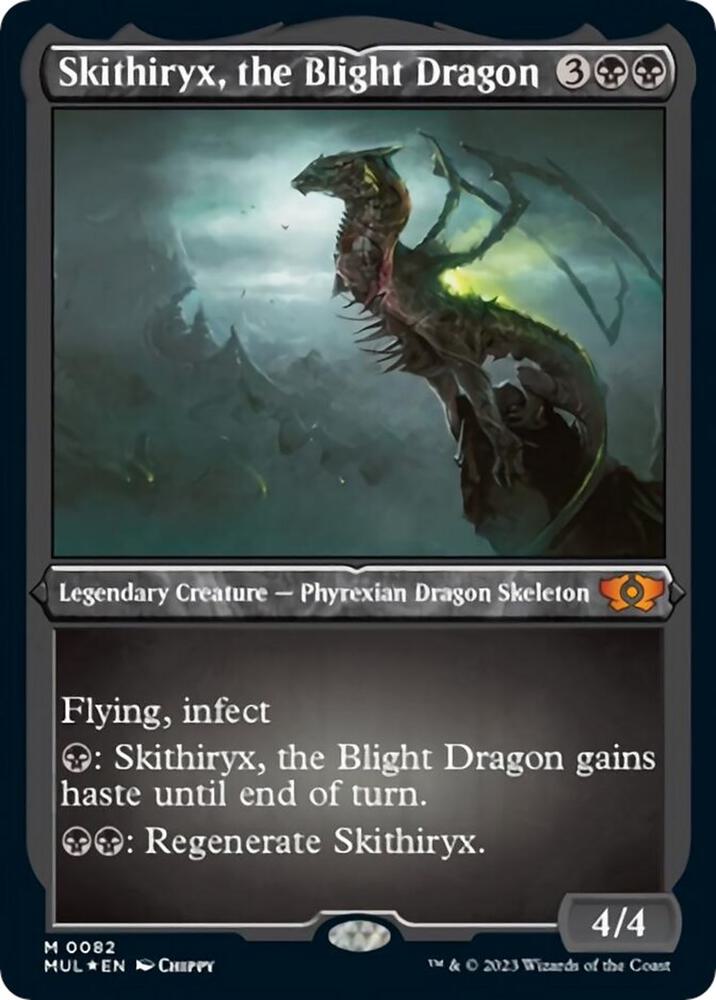 Skithiryx, the Blight Dragon 82/65 (March of the Machine: Multiverse Legends)  - Etched Foil | Good Games Cannington