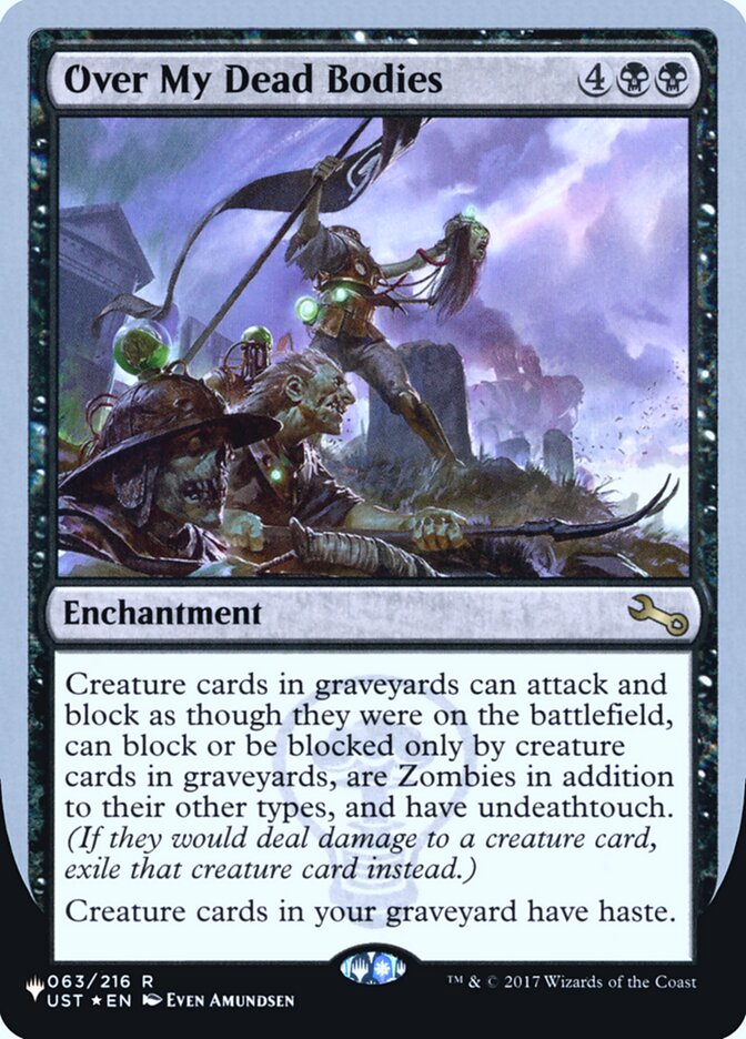 Over My Dead Bodies (Unfinity Foil Edition) [The List] | Good Games Cannington