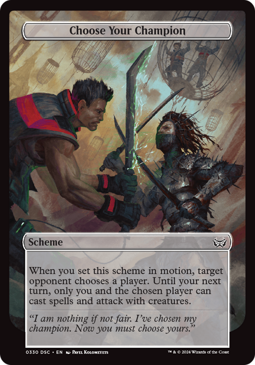 Choose Your Champion (Full Art) [Duskmourn: Archenemy] | Good Games Cannington