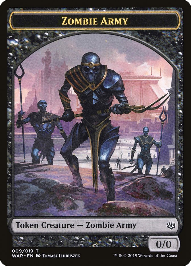 Zombie Army Token (009/019) [War of the Spark Tokens] | Good Games Cannington