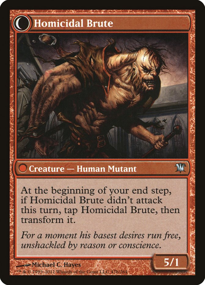 Civilized Scholar // Homicidal Brute [Innistrad] | Good Games Cannington