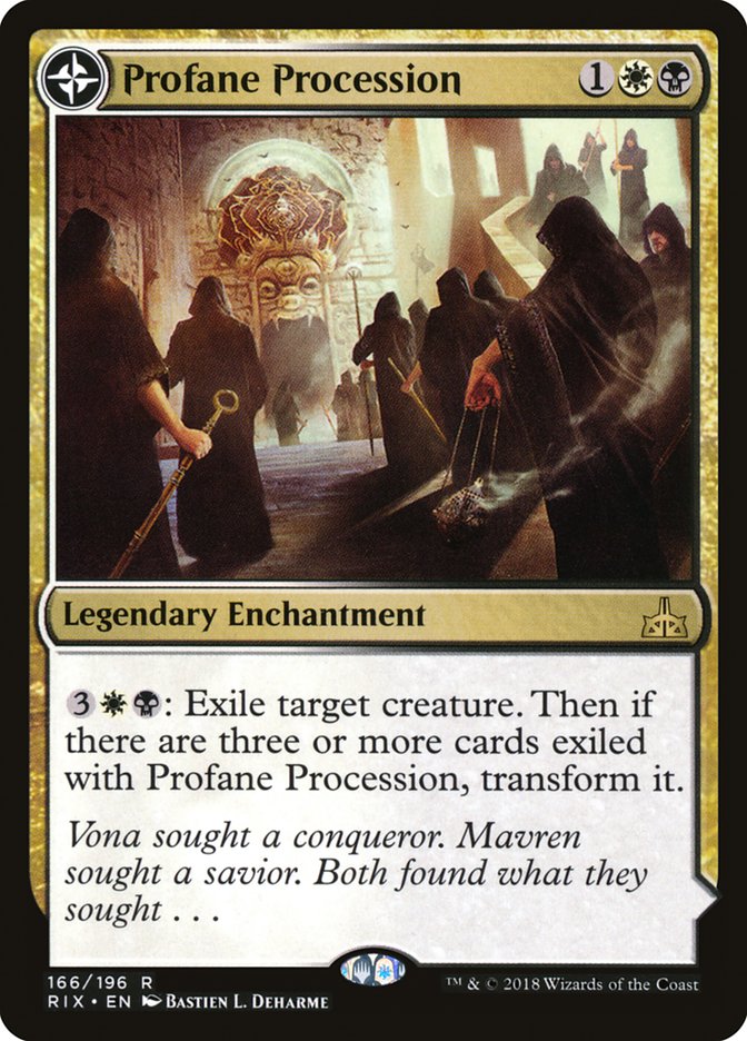 Profane Procession // Tomb of the Dusk Rose 166/196 (Rivals of Ixalan)  | Good Games Cannington