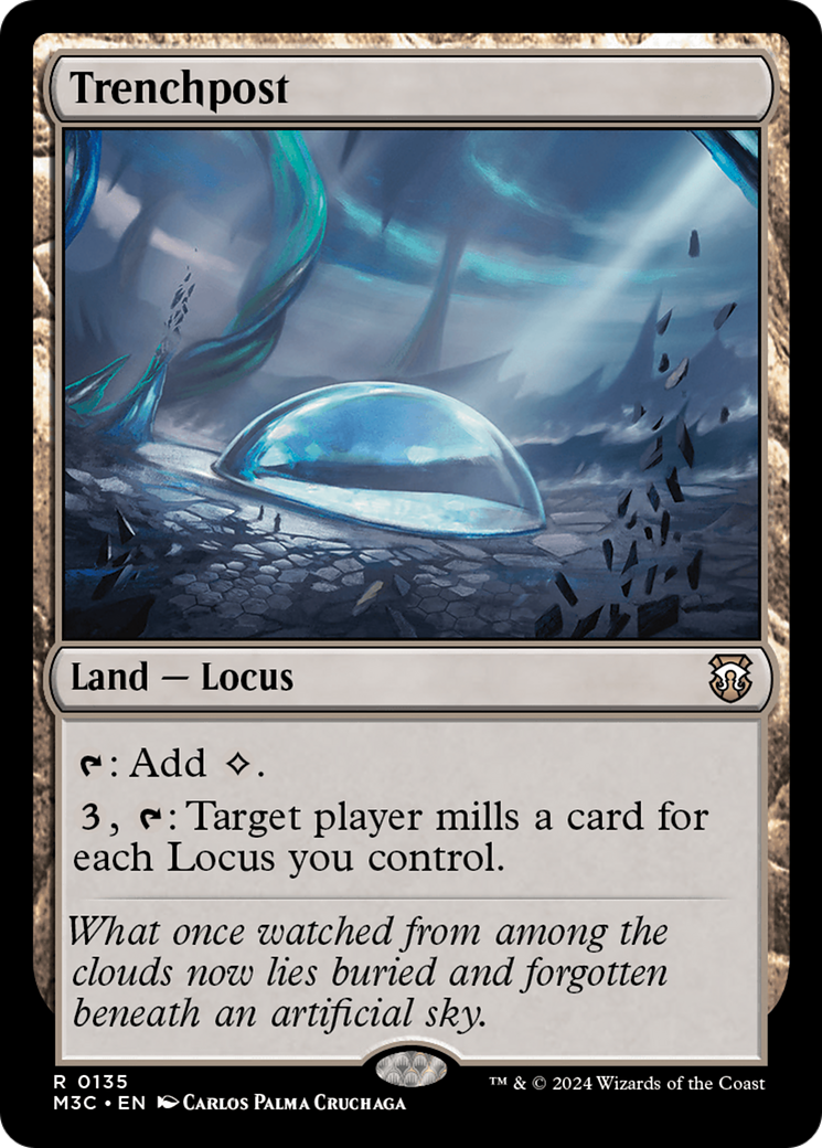 Trenchpost (Extended Art) [Modern Horizons 3 Commander] | Good Games Cannington